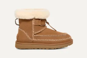 UGG WOMENS CLASSIC ULTRA MINI ALPINE - CHESTNUT