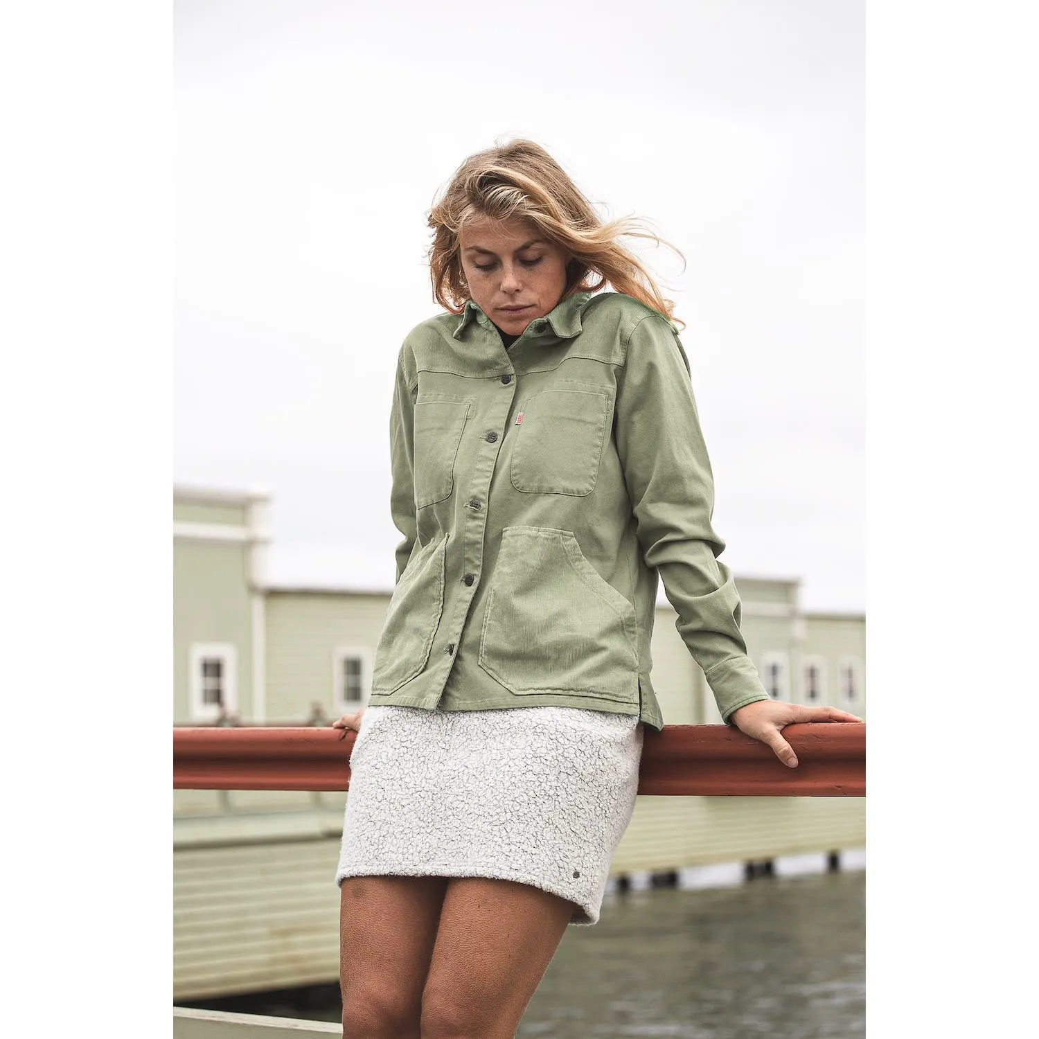 Varg Women&#x27;s Haga Shirt Jacket Spring Green | Buy Varg Women&#x27;s Haga Shirt Jacket Spring Green here | Outnorth