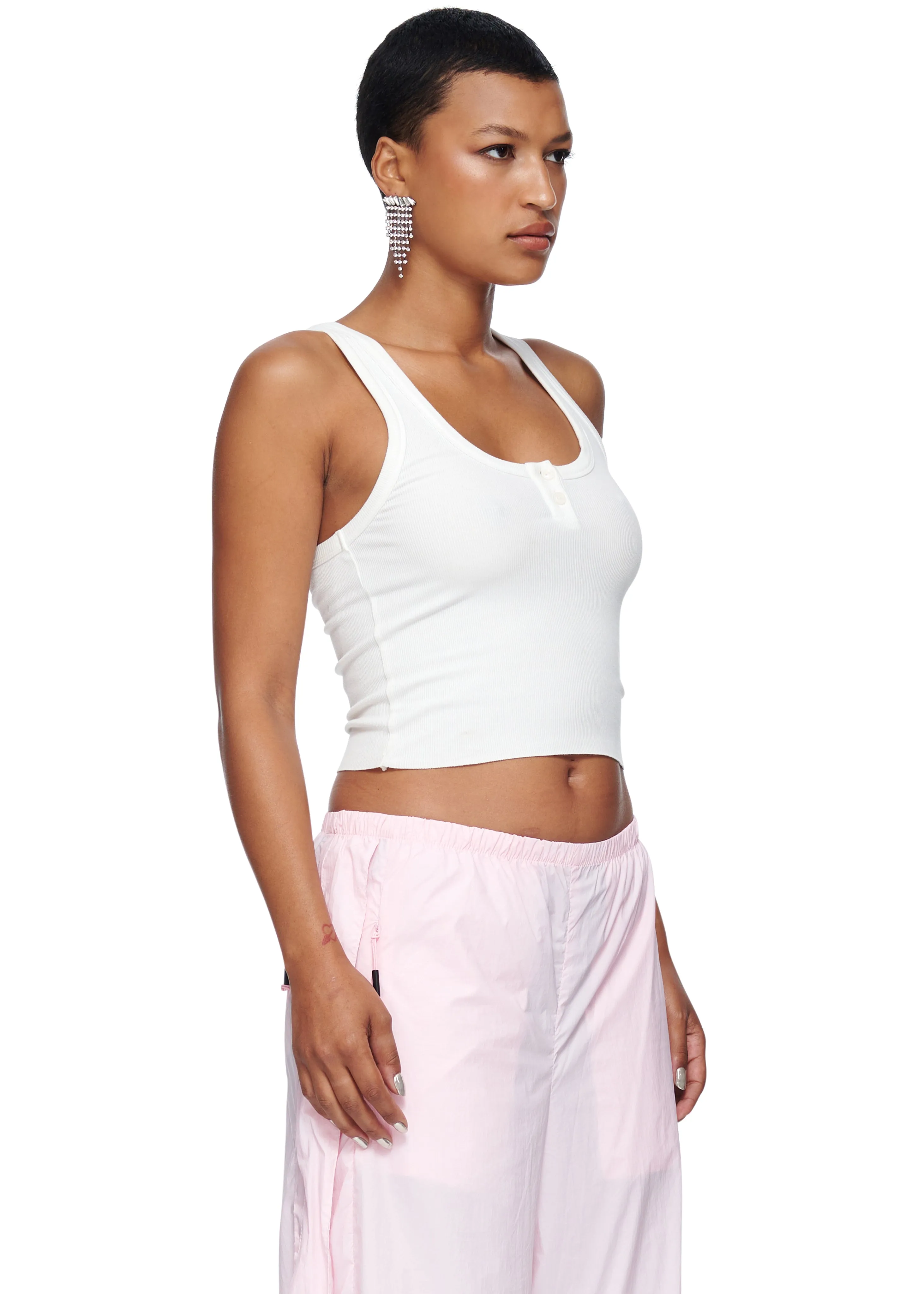 VIAVIA Henley Tank Top