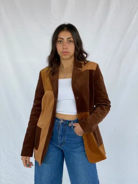 Vintage EXCLUSIVE Corduroy Patch Work Blazer