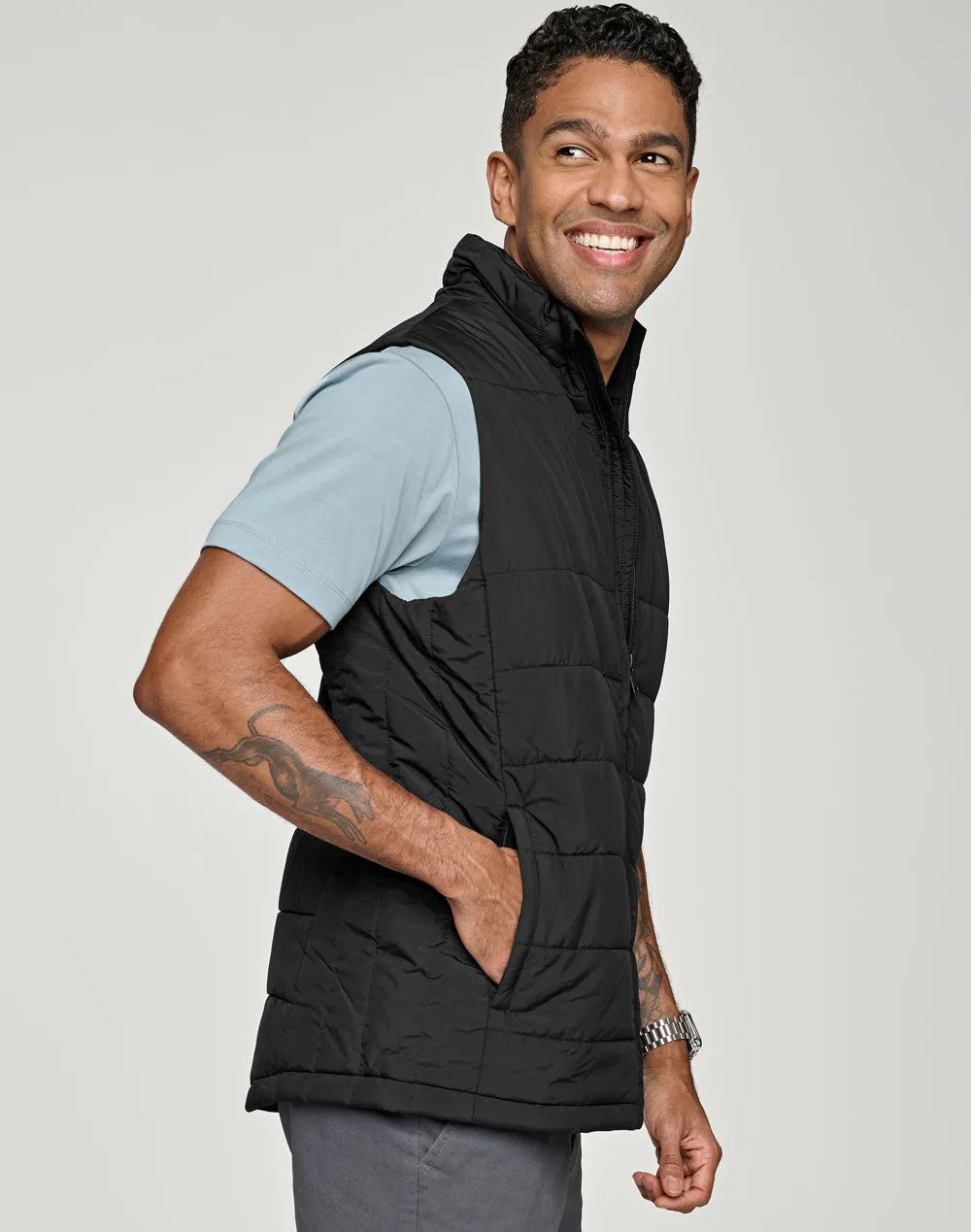 Winning Spirit Sustainable Insulated Puffer Vest (3D Cut) Men's-(JK61)