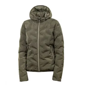 WOMEN&#x27;S JACKET WITH FULL ZIP HOOD EMELIA GREEN BELUGA