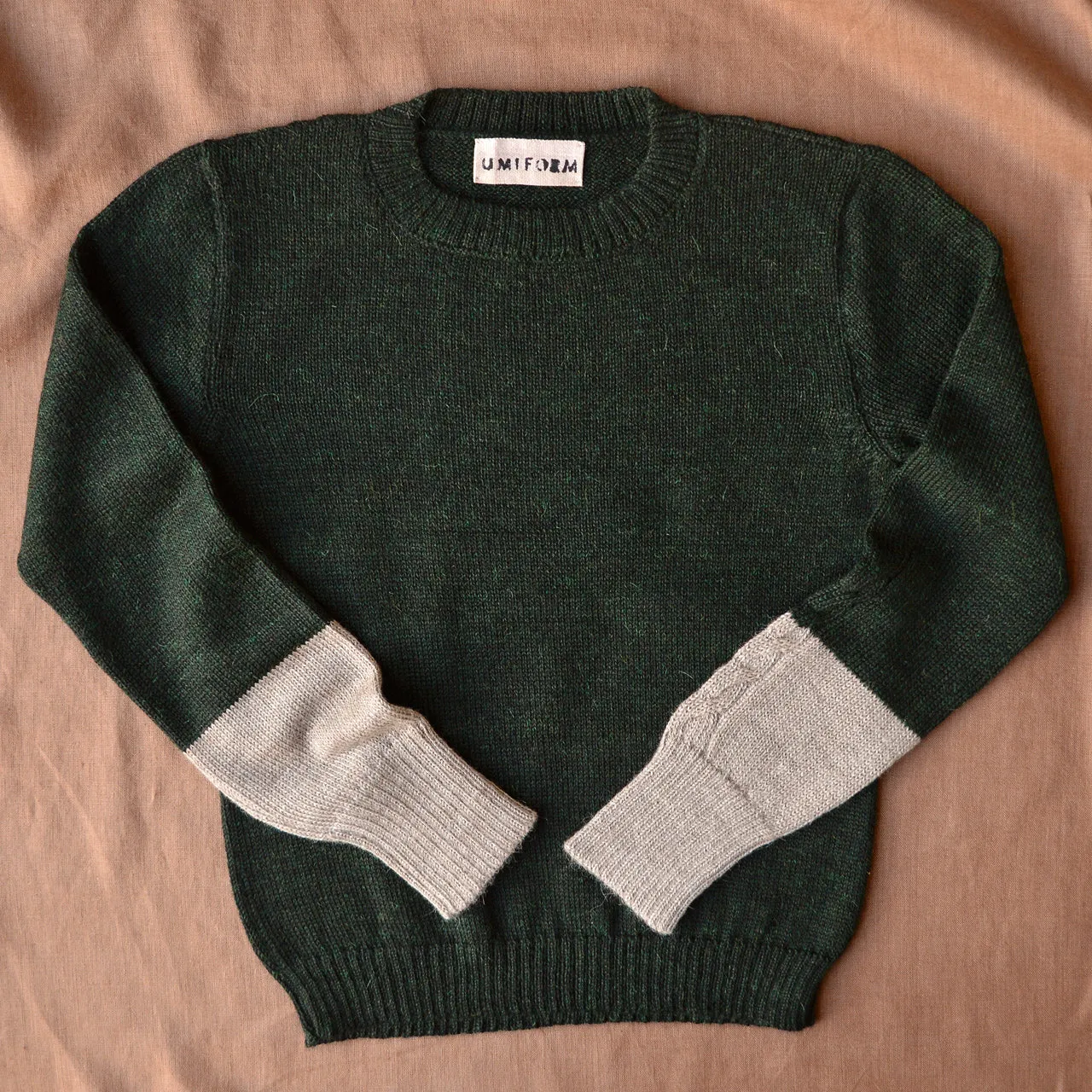 Women's Cable Colourblock Jumper in Baby Alpaca (AW23) *Last ones