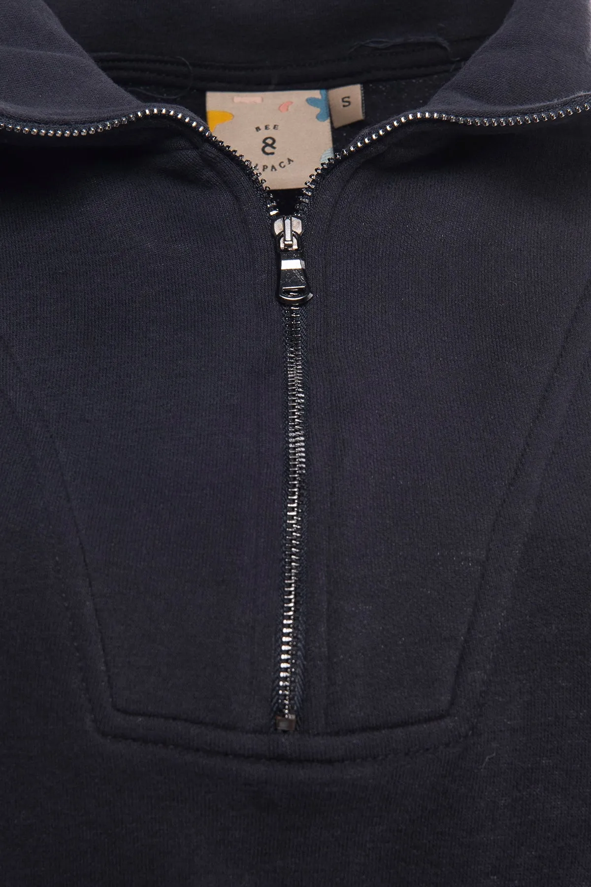 Zipped Neck Sweatshirt